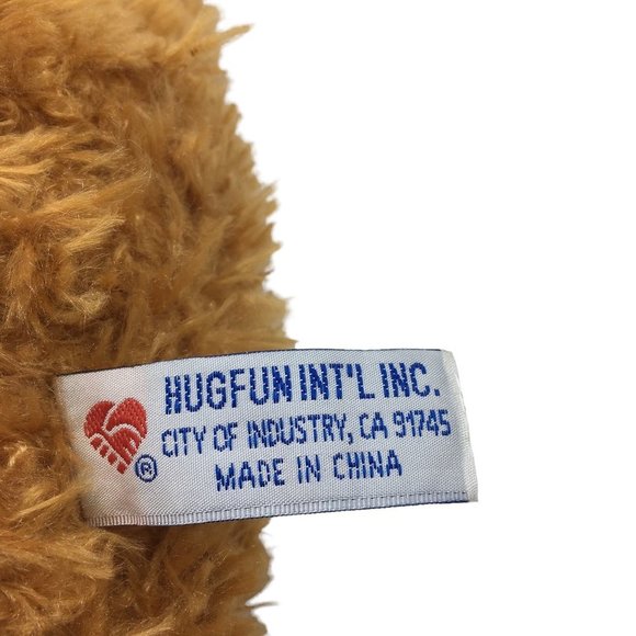 HUGFUN INT'L Dog Plush Stuffed Animal St. Jude Holiday Fluffy Shaggy Hat Scarf - Picture 6 of 8